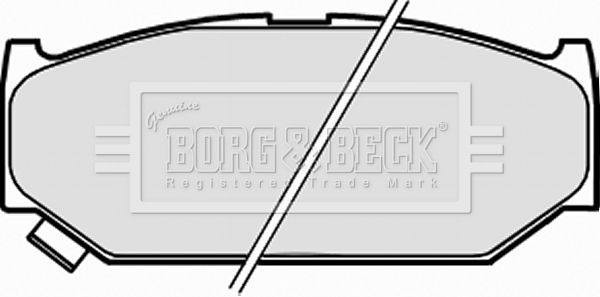 BORG & BECK Комплект тормозных колодок, дисковый тормоз BBP2311